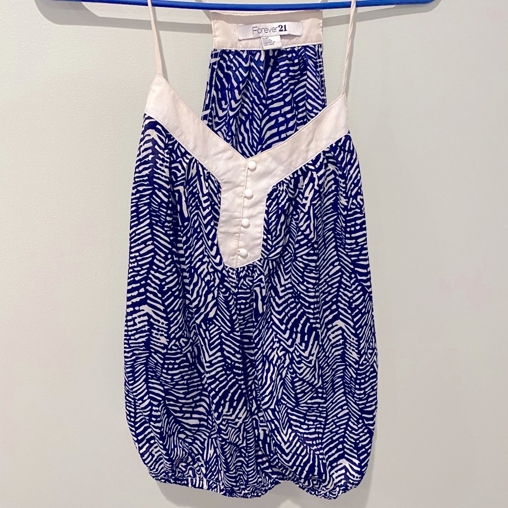 Patterned tank blouse